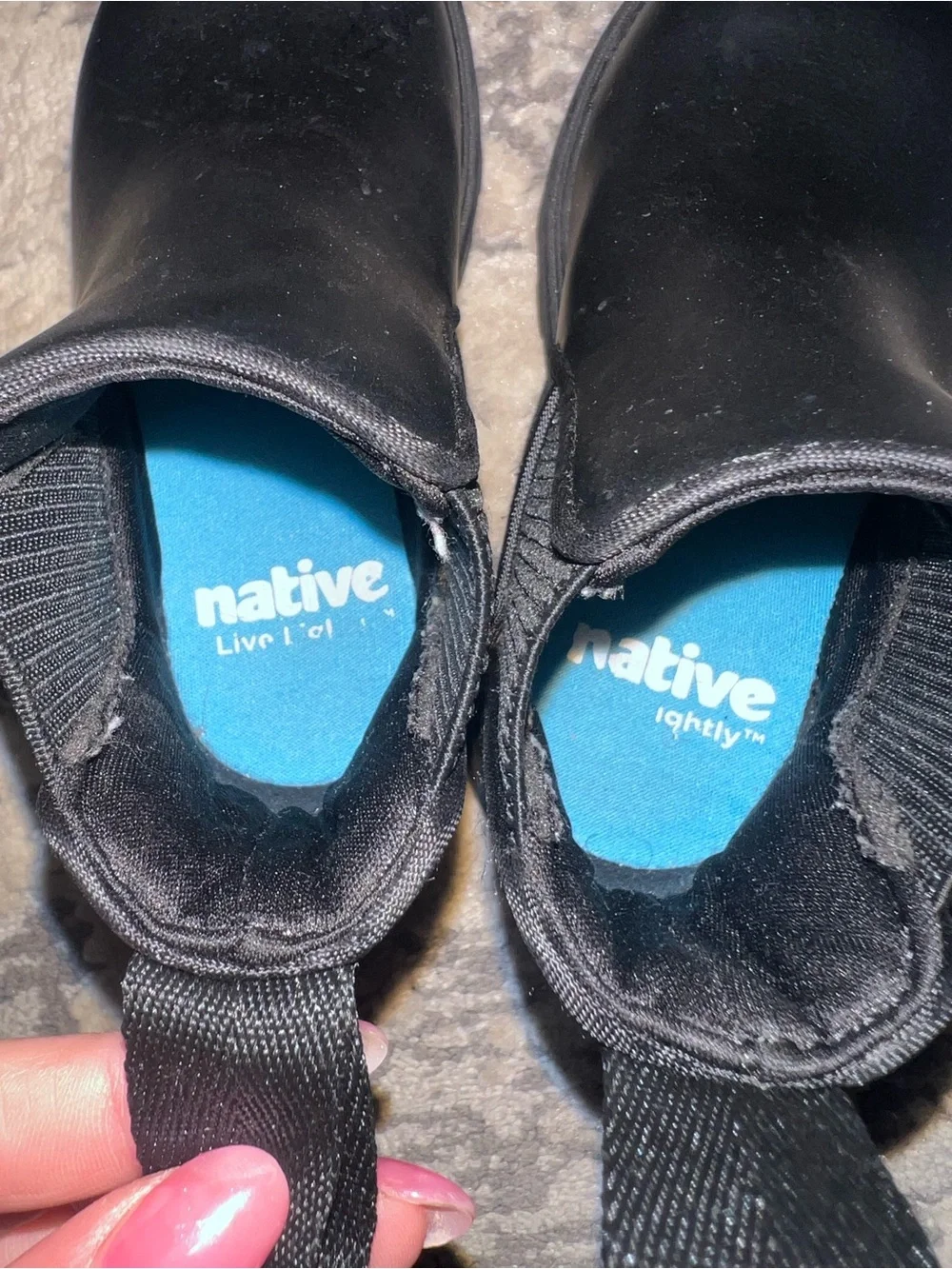 Native Black Kensington Chelsea Boots Size 7 Children's $80